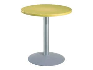 Table Ø 72 cod. 03/BT54, Round table for bars with polymer top