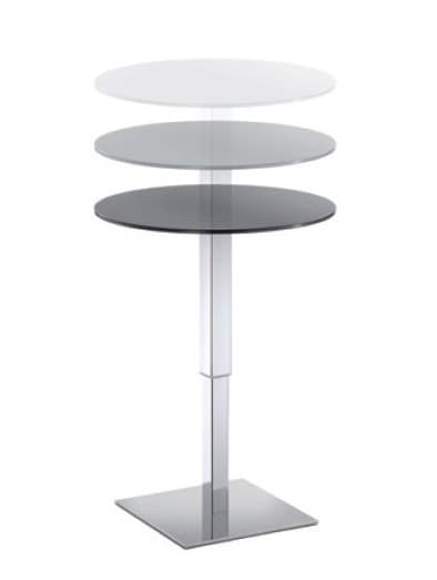 Table Halifax cod. 111, High adjustable table, ideal for cocktails, for bars