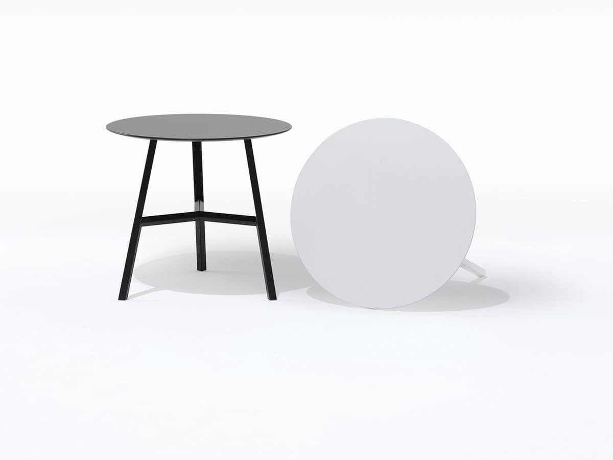 Tool, Round table with three legs, essential, for bars