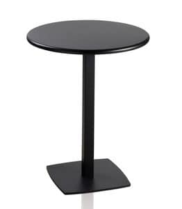 TOTEM 411, Round table with metal base for bars and restaurants