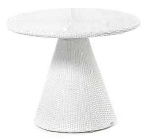 Tulip table, Table in woven synthetic fiber, for hotel and bar