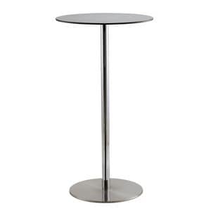 Voilà round h110, Cocktail table, round top in HPL laminate, suitable for pub and bar fashion