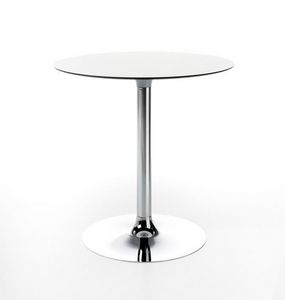 Welcome, Table with round top in HPL, in two heights