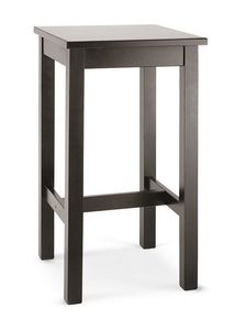 3052, Square high table for bars, in solid wood