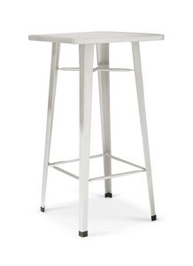 3069, High table for Bar in metal sheet, with footrests