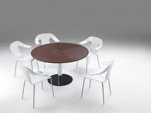 Frisbee 2, Extendable table, transformable from square to round shape