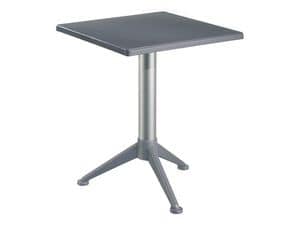 Table 60x60 cod. 20/BG3A, Bar table with square polypropylene top