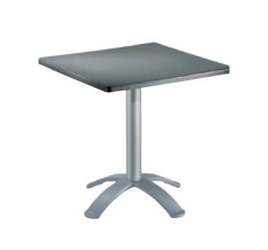 Table 60x60 cod. 20/BG4, Square table for bars, polymer top