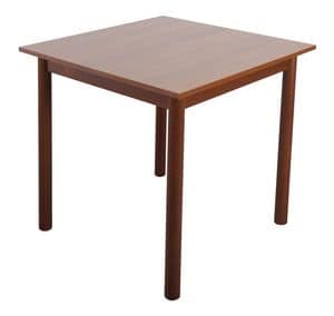 TB01, Bar table with beech base, laminate top