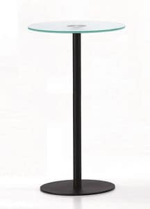 BASIC 858 C, High table in metal and glass, for bars and restaurants