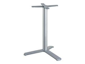 3 ped base h 115 cod. BGA3L, Table base for bars, with aluminum column