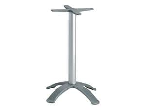 4 ped base h 115 cod. BGA4K, Base for bar table, in anodized aluminum