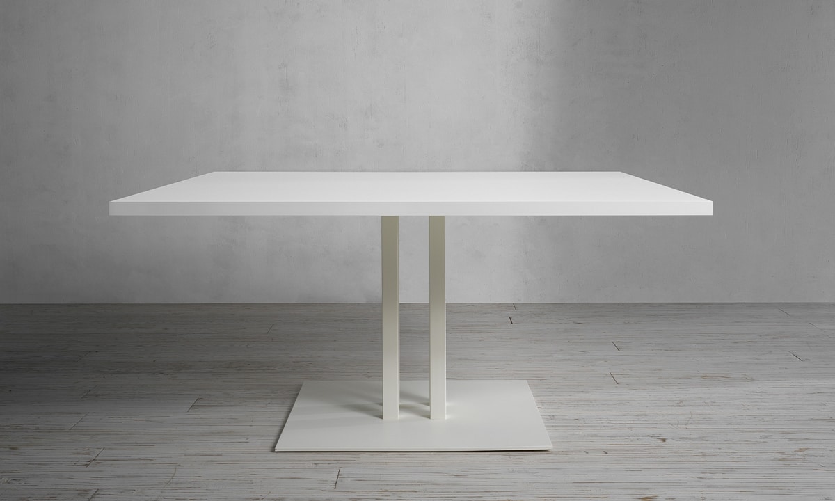 800, Metal table base with a minimal design
