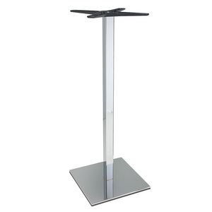 959/108, High base for bar table, stainless steel with various finishings