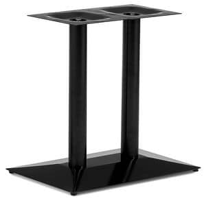 Art.240, Rectangular table base, metal frame with double tube, for contract and domestic use