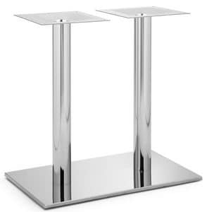 Art.257, Metal base for rectangular table suitable in different finishes