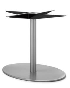 Art.290/EL/4, Elliptical table base, metal frame, for contract and domestic use