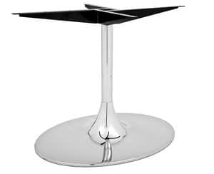 Art.350/EL/4, Elliptical table base suitable for contract and domestic furnishing