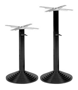 Art.4010/Reg, Round table base, metal structure with central tube, for contract and domestic use