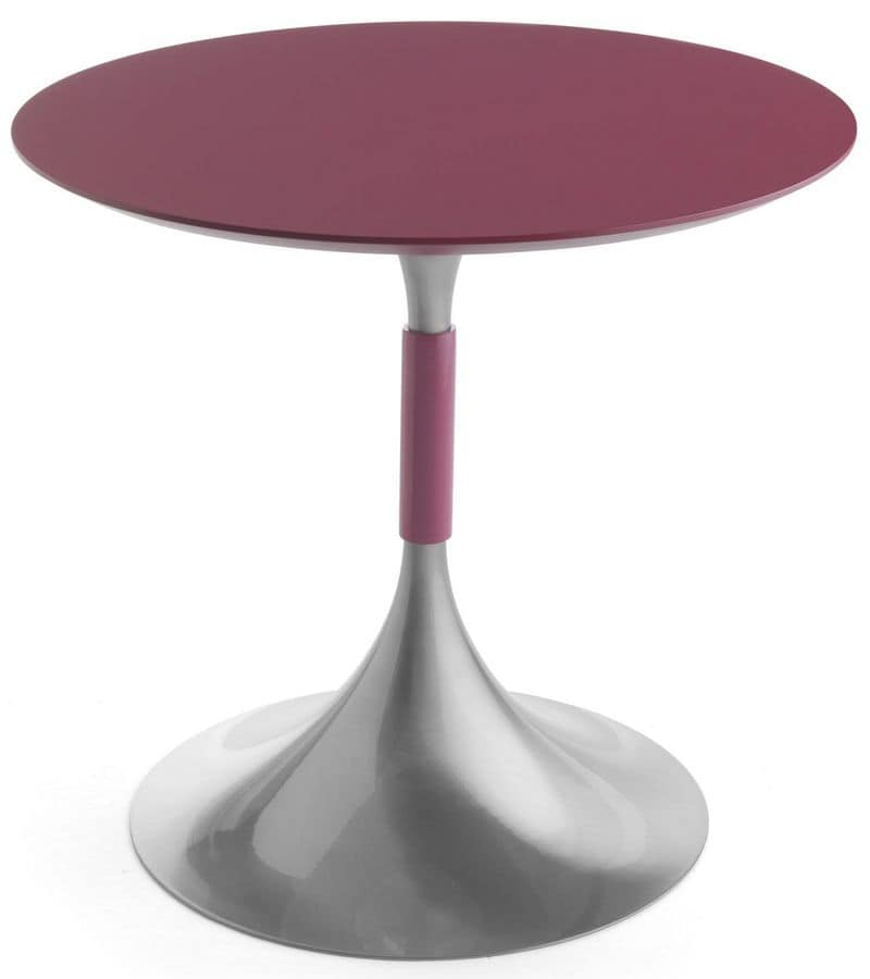 Art.Maind/720, Round table base, metal frame, in contemporary style, for contract and domestic environments