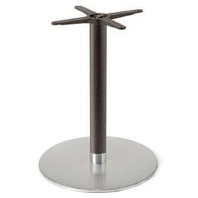 Firenze 9220, Table base for bars, base in steel and solid beech column