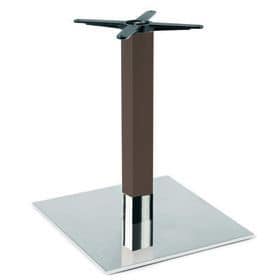 Firenze 9225, Table base for bars, base in steel and solid beech column