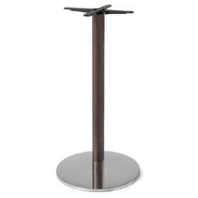 Firenze 9614, Base bar table, steel base and column in solid beech