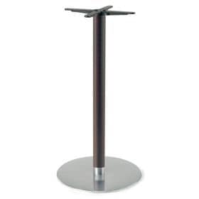 Firenze 9620, Bar table base, base in steel and solid beech column