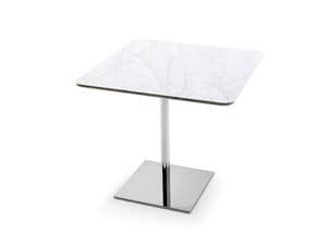 Fly in, Steel base, with flat platform, for bar tables