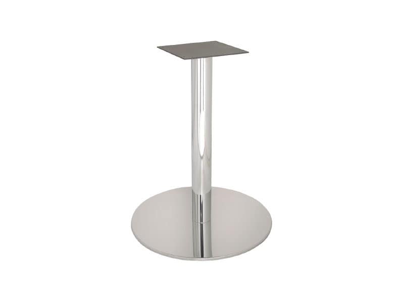 FT 065, Coffee table base, entirely in polished steel