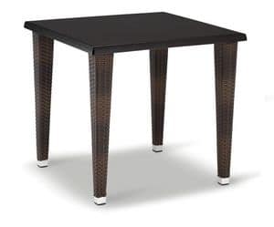 FT 2026, Base for table, braided aluminum, with 4 legs
