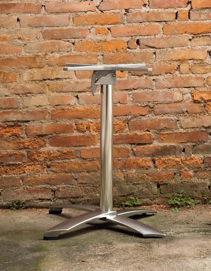 FT 710, Folding base for table, in aluminum, for coffee bar