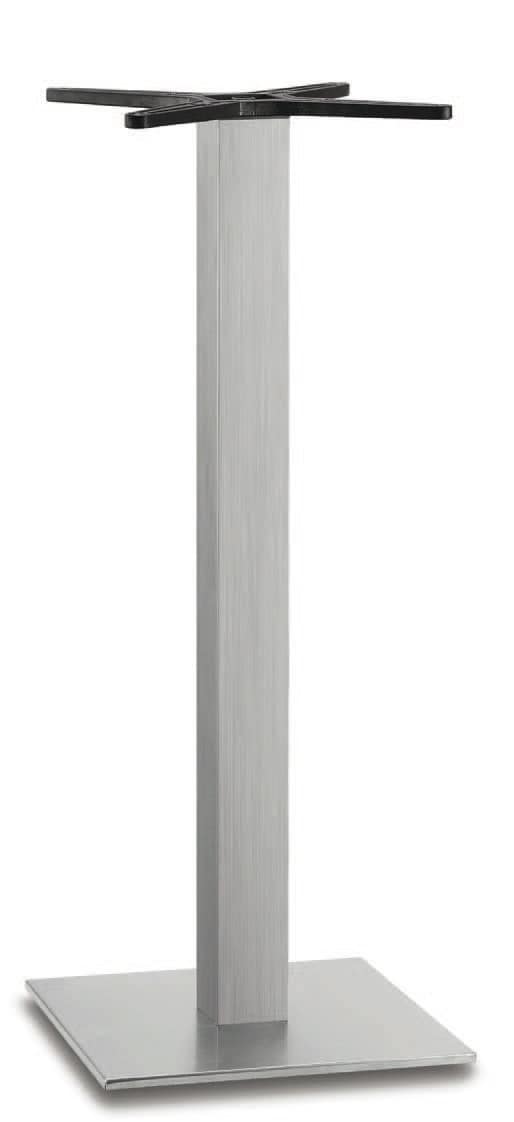 FT 716 / H, Table base, in brushed aluminum, for bars