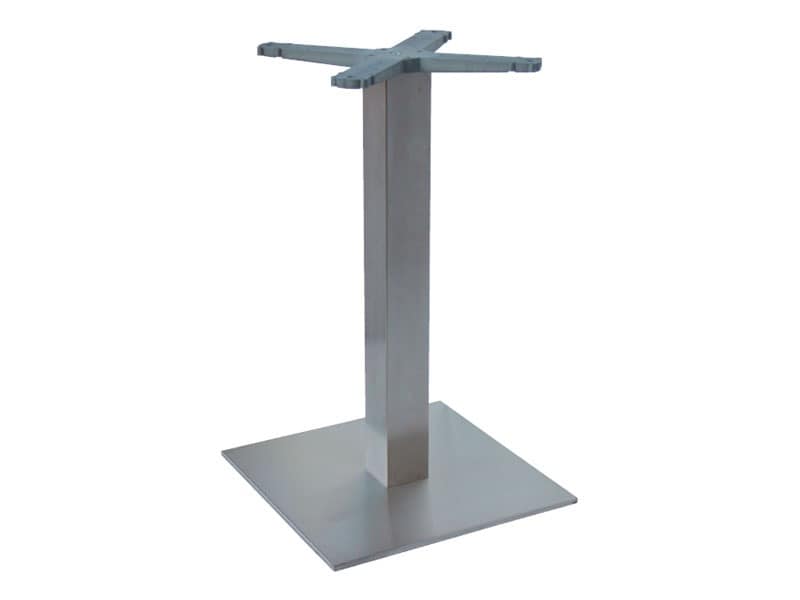 Indoor base cod. I45x45, Stainless steel table base for ice cream parlors