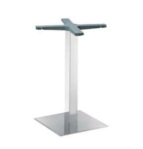 Indoor base cod. I47x47C, Square base for table, for caf and snack bar