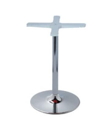 Round base cod. BVCC, Chrome metal base for table, for bar and Restaurant