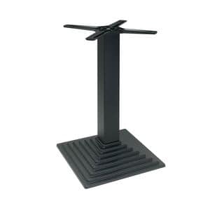 TG03, Square base in cast iron, for contract and outdoor use