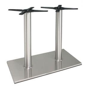 TG22, Aluminum base for the table, with double column