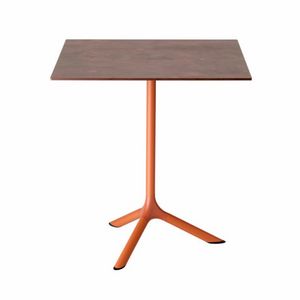 Tripe, Table base with 3 spokes and painted steel column