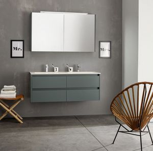 Kami comp.06, Modular bathroom composition with double sink