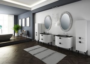 Dolce Vita Classic, Classic bathroom cabinet, in lacquered wood