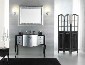 NOVECENTO 02, Lacquered vanity unit with drawers