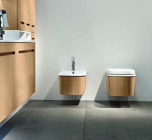 Eos Cono, Washbasin and toilet made of ceramic, customizable