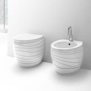 OVAL WC BIDET, Sanitary ware in ceramic, various finishing available
