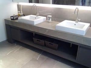 Bathroom 001, Elegant stone bathroom for hotel, cut on measure