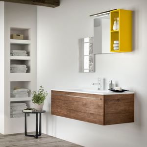 Change comp. 44, Bathroom furniture in natural style, with rough effect