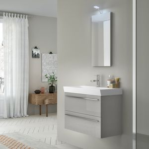 Change comp. 46, Bathroom cabinet with ceramic basin and eco-LED lamp