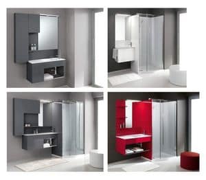 Flexia Ospite, Bathroom furniture with washbasin Hotel
