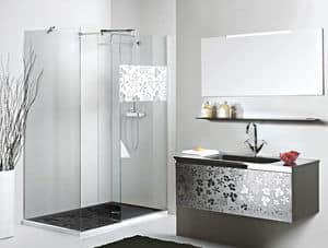 Reflex comp.2, Modern bathroom, floral front decoration