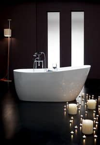 Rolls Royce, Acrilyc bathtub in white polished inside and outside, contemporary style